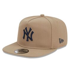 Мужская регулируемая кепка для гольфиста New Era цвета хаки New York Yankees
