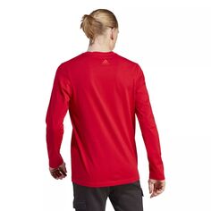 Мужская футболка с длинными рукавами и рисунком adidas Sportswear Essentials