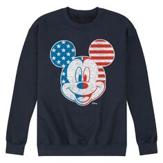 Мужской флисовый свитшот в полоску со звездами Disney&apos;s Mickey Mouse Licensed Character