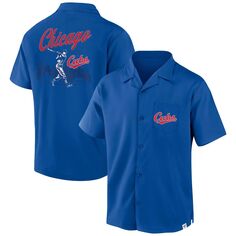 Мужская рубашка на пуговицах с логотипом Fanatics Royal Chicago Cubs Proven Winner Camp