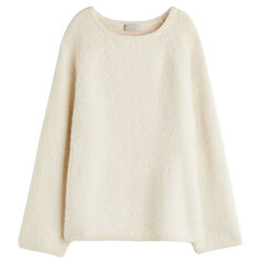 Свитер H&amp;M Modern Classic Oversized Fluffy, кремовый H&M