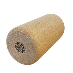 Подушка для йоги (круглая), жаккардовое плетение, абрикосово-голубой камень, корпус из полбы. BODHI, красочный