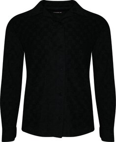 Рубашка MISBHV Towelling Monogram Long-Sleeve Shirt &apos;Black&apos;, черный