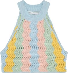 Топ Casablanca Gradient Crochet Racer Top &apos;Rainbow&apos;, разноцветный