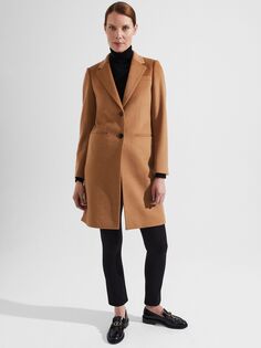 Однотонное пальто Hobbs Petite Tilda, классический светло-коричневый цвет Hobb's