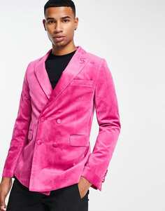 Розовый бархатный пиджак Devils Advocate