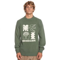 Свитер Quiksilver Dowally Crew Neck, зеленый