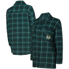 Ночная рубашка College Concepts Milwaukee Bucks, зеленый