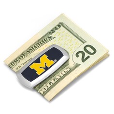 Зажим для денег Cufflinks Michigan Wolverines
