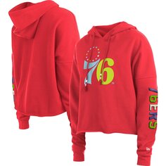 Пуловер с капюшоном New Era Philadelphia 76Ers, красный