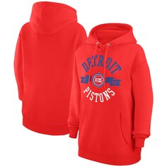 Пуловер с капюшоном G-III 4Her by Carl Banks Detroit Pistons, красный