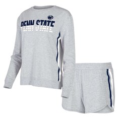 Пижамный комплект Concepts Sport Penn State Nittany Lions, серый