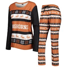 Пижамный комплект FOCO Texas Longhorns, оранжевый