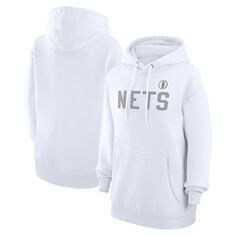 Пуловер с капюшоном G-III 4Her by Carl Banks Brooklyn Nets, белый