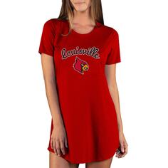 Ночная рубашка Concepts Sport Louisville Cardinals, красный