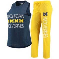 Пижамный комплект Concepts Sport Michigan Wolverines