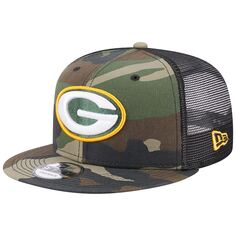 Бейсболка New Era Green Bay Packers, камуфляж