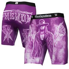 Боксеры WWE Authentic The Undertaker, фиолетовый
