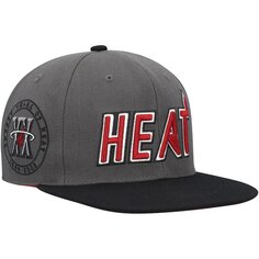 Бейсболка Mitchell &amp; Ness Miami Heat, серый