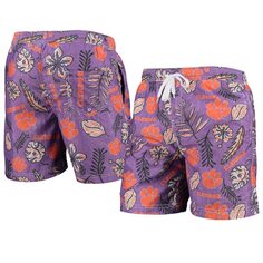 Пляжные шорты Wes &amp; Willy Clemson Tigers, фиолетовый