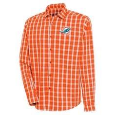 Рубашка Antigua Miami Dolphins, оранжевый