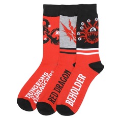 Комплект носков BIOWORLD Dungeons &amp; Dragons, красный