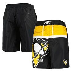 Пляжные шорты Starter Pittsburgh Penguins, черный