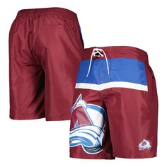 Пляжные шорты Starter Colorado Avalanche, бордовый
