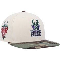 Бейсболка Mitchell &amp; Ness Milwaukee Bucks, кремовый