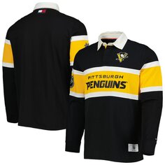 Футболка с длинным рукавом Tommy Hilfiger Pittsburgh Penguins, черный