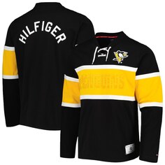 Футболка с длинным рукавом Tommy Hilfiger Pittsburgh Penguins, черный