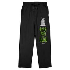 Пижамные брюки BIOWORLD Beetlejuice, черный