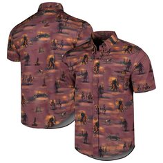 Рубашка RSVLTS Yellowstone, бордовый