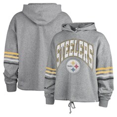 Пуловер с капюшоном 47 Pittsburgh Steelers, серый Now Foods