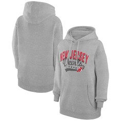 Пуловер с капюшоном G-III 4Her by Carl Banks New Jersey Devils, серый