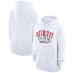 Пуловер с капюшоном G-III 4Her by Carl Banks Detroit Red Wings, белый