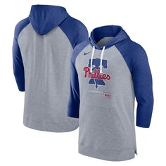 Пуловер с капюшоном Nike Philadelphia Phillies, серый