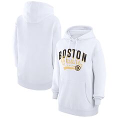 Пуловер с капюшоном G-III 4Her by Carl Banks Boston Bruins, белый