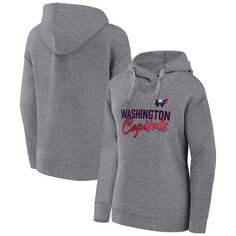 Пуловер с капюшоном Fanatics Branded Washington Capitals, серый