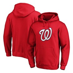 Пуловер с капюшоном Fanatics Branded Washington Nationals, красный