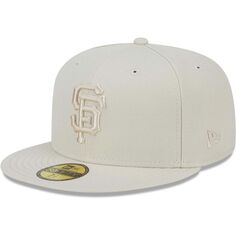 Мужская приталенная шляпа New Era хаки San Francisco Giants Tonal 59FIFTY