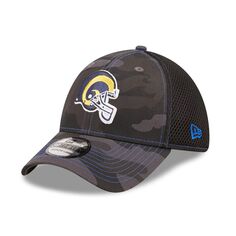 Мужская кепка New Era камуфляж/черный Los Angeles Rams Historic Logo Neo 39THIRTY Flex Hat
