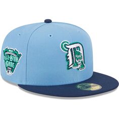Мужская кепка New Era светло-синяя/темно-синяя Detroit Tigers зеленая кепка-комбинезон 59FIFTY