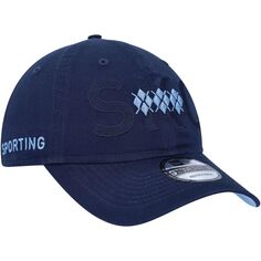 Мужская регулируемая кепка New Era небесно-голубого цвета Sporting Kansas City Kick Off 9TWENTY