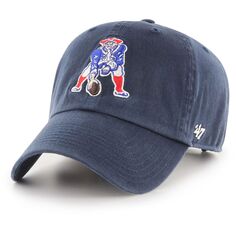 Мужская регулируемая кепка темно-синего цвета New England Patriots 2047 года Clean Up Legacy