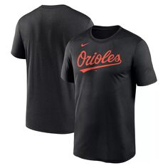 Мужская черная футболка Nike Baltimore Orioles New Legend с надписью