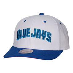 Мужская кепка Mitchell &amp; Ness White Toronto Blue Jays Cooperstown Collection Pro Crown Snapback