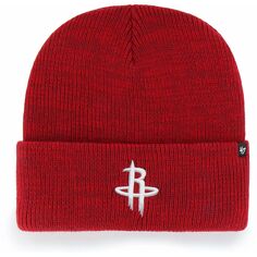 Мужская вязаная шапка с манжетами &apos;47 Red Houston Rockets Brain Freeze 47 Brand