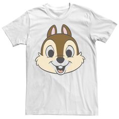 Мужская футболка Disney Chip And Dale Chip с прозрачными щеками Licensed Character