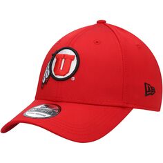Мужская кепка New Era Red Utah Utes Campus Preferred 39THIRTY Flex Hat